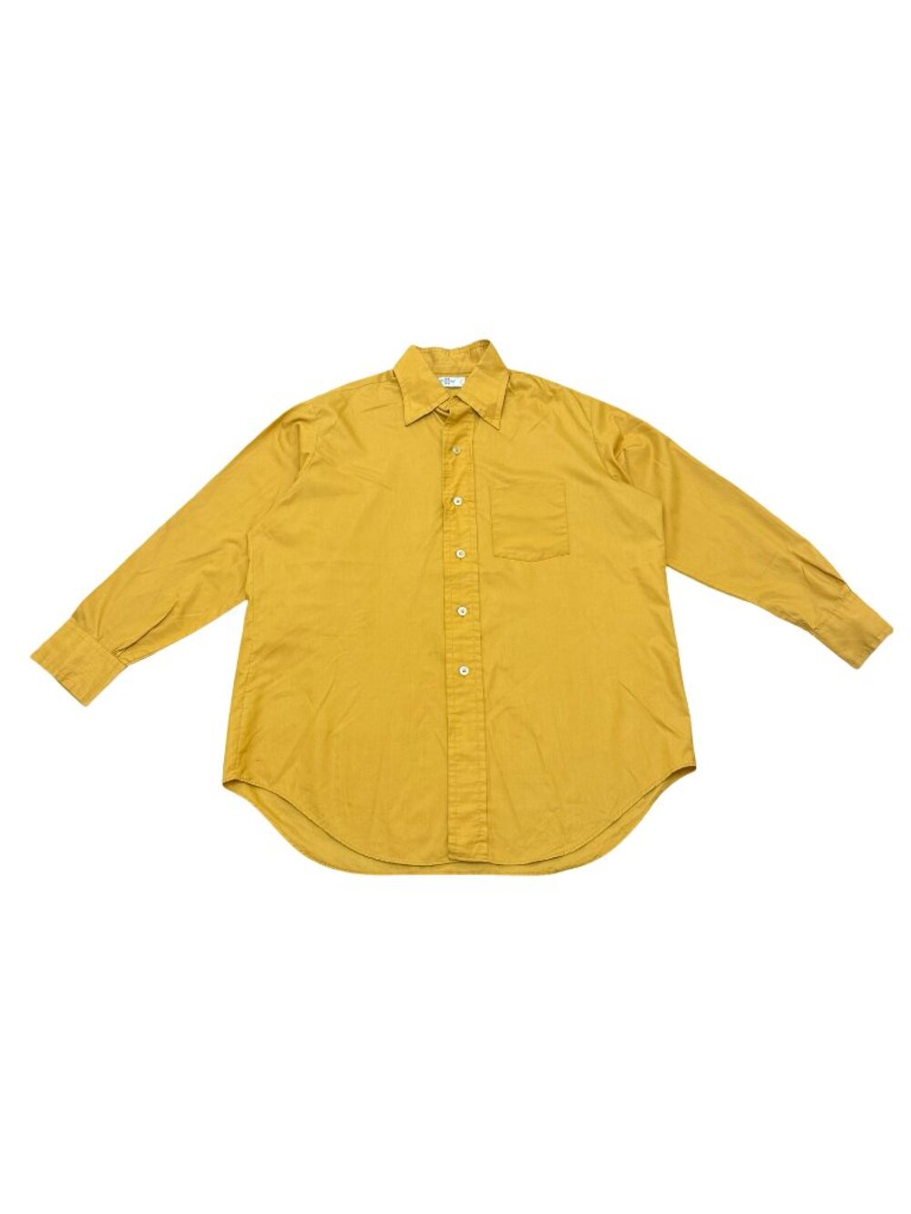 Vintage 1970s Darwin Gold Button Front Shirt Made in USA